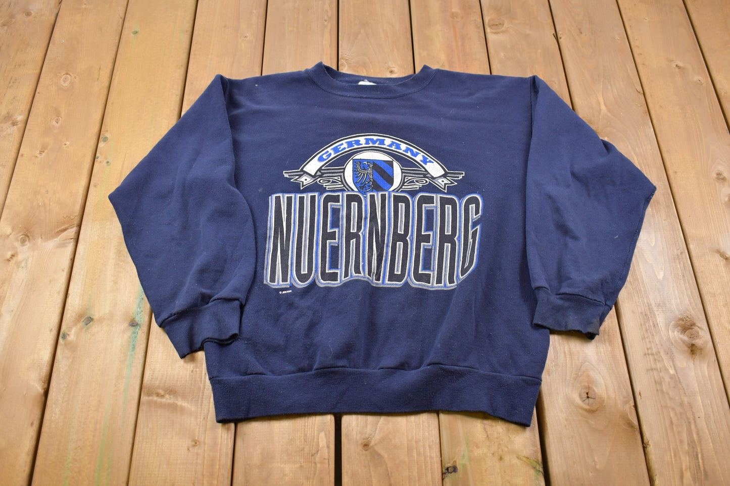 Vintage 1990s Germany Nurenberg Crewneck Sweatshirt / Made in USA / 90s Crewneck / Souvenir / Athleisure / Streetwear / Travel And Tourism