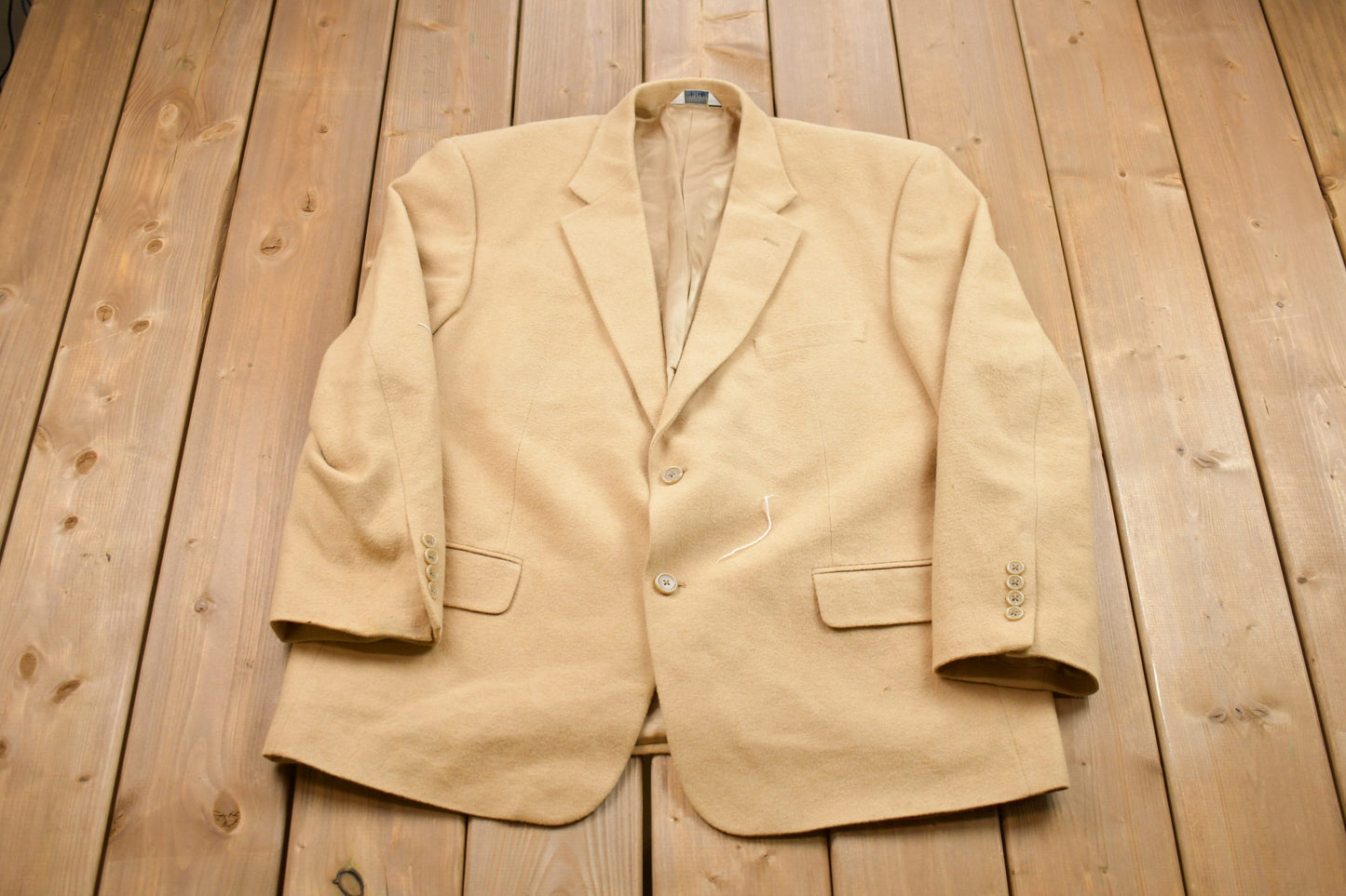 Vintage 1990s Joseph & Fees Wool Blazer / Wool Jacket  / Vintage 90s Jacket / Outdoor / Winter / Cozy Blazer