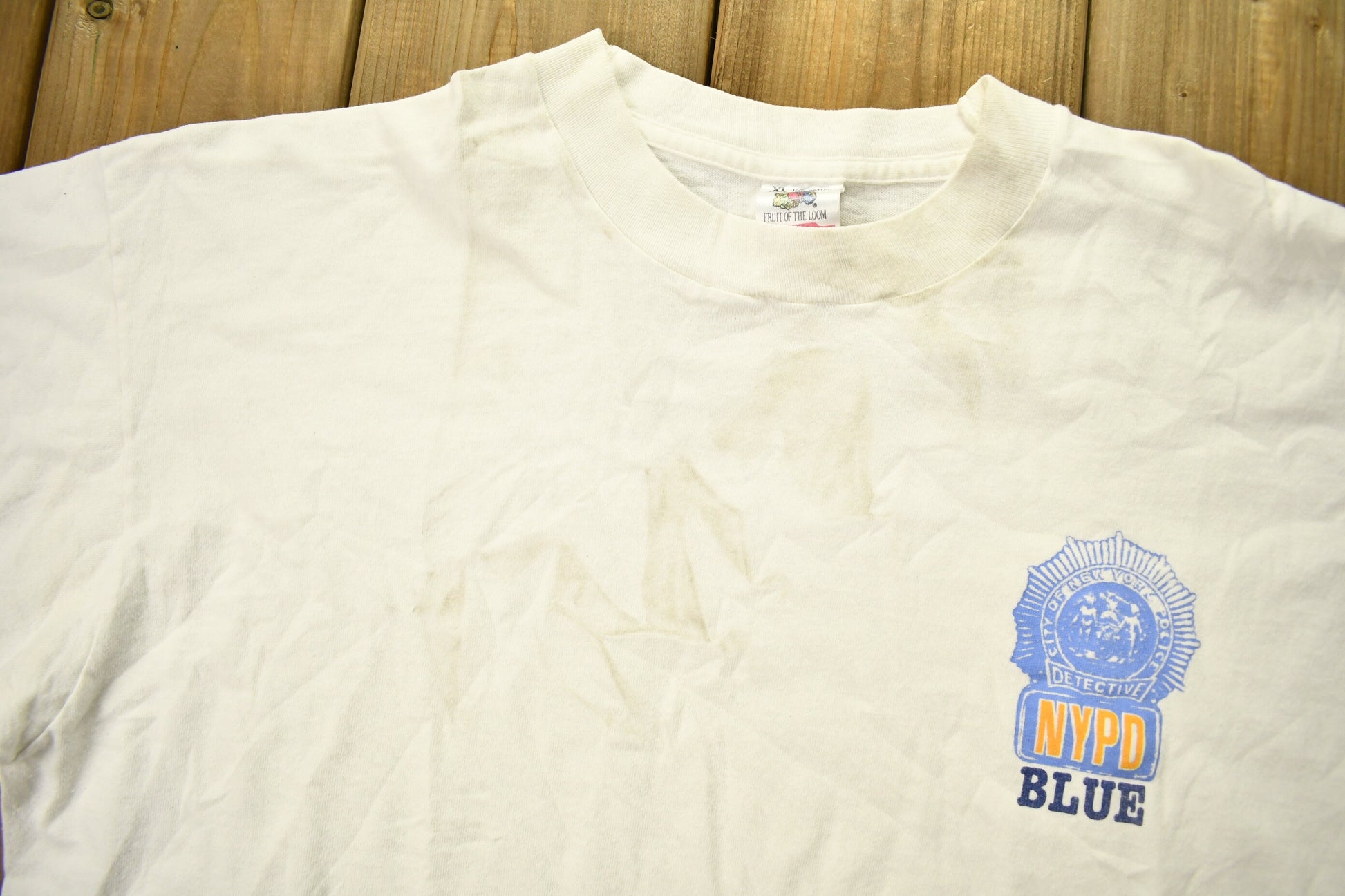 Vintage 1990s NYPD Detective Graphic T-Shirt