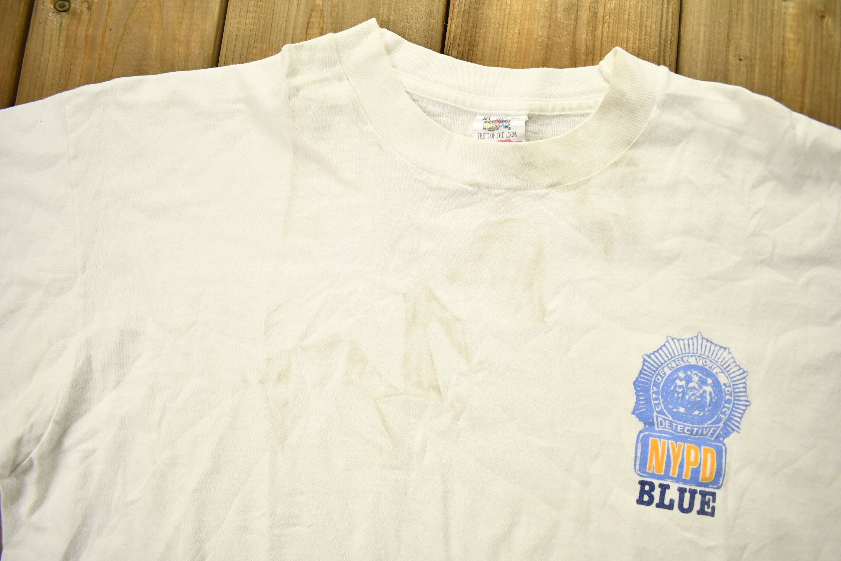 Vintage 1990s NYPD Detective Graphic T-Shirt