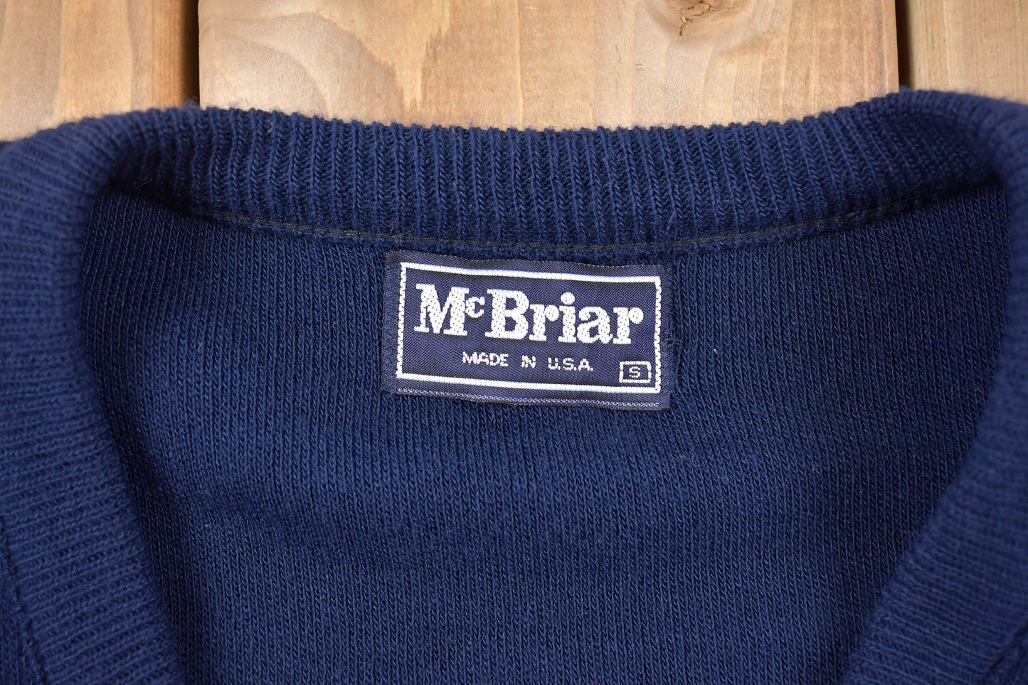 Vintage Mc Briar Knitted Sweater / Made in USA / Vintage 90s Crewneck / Pattern Sweater / Outdoor / Hand Knit / Pullover Sweatshirt