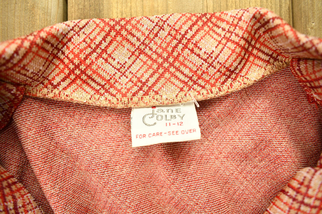 Vintage 1960s Jane Colby Button Up Argyle Blazer