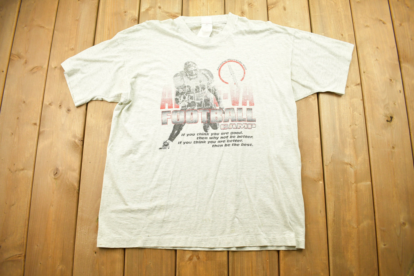 Vintage 1990s AR-WE-Va Football Camp T Shirt / Vintage Sportswear / American Football Promo T-Shirt / 90s Vintage / Made In USA