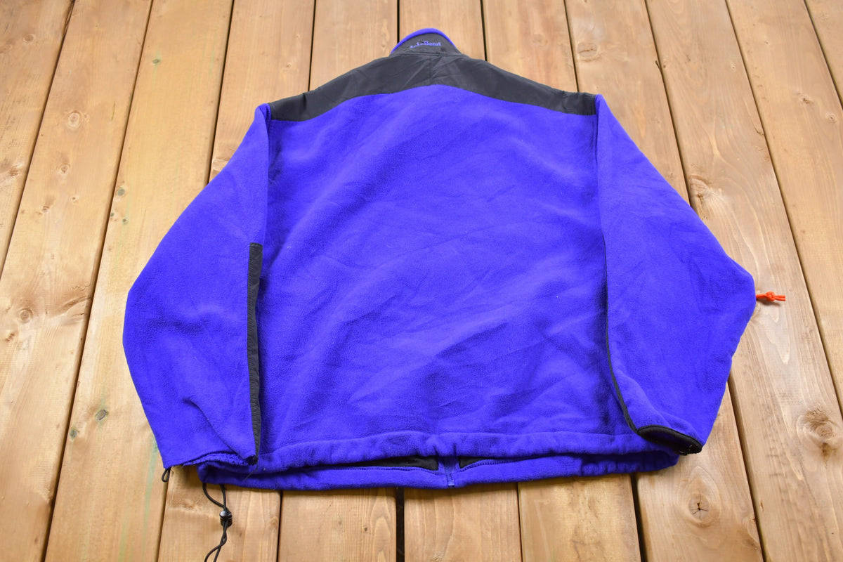Vintage 1990s L.L Bean Fleece Zip Up Sweater