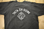 Vintage 1950s Theta Chi Sigma Champion Raglan Crewneck Sweatshirt