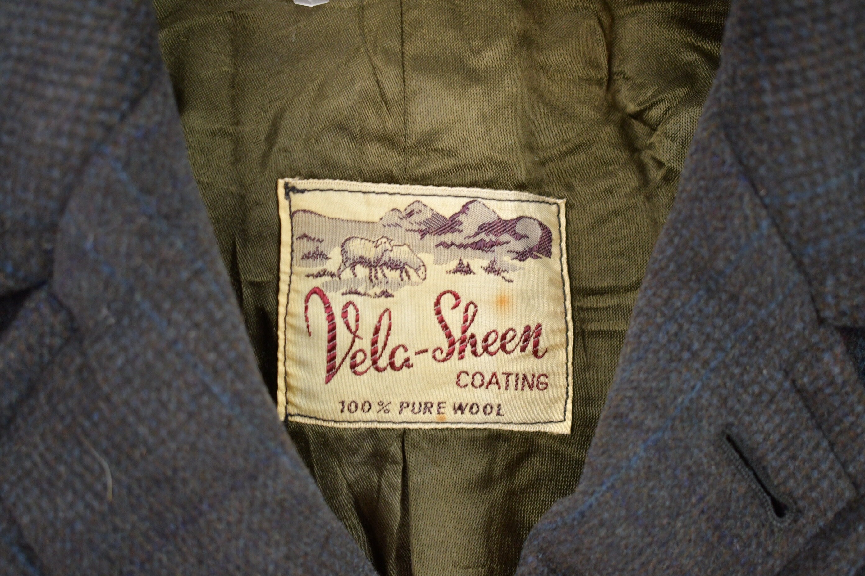 Vintage 1950s Vela Sheen 100% Wool Jacket