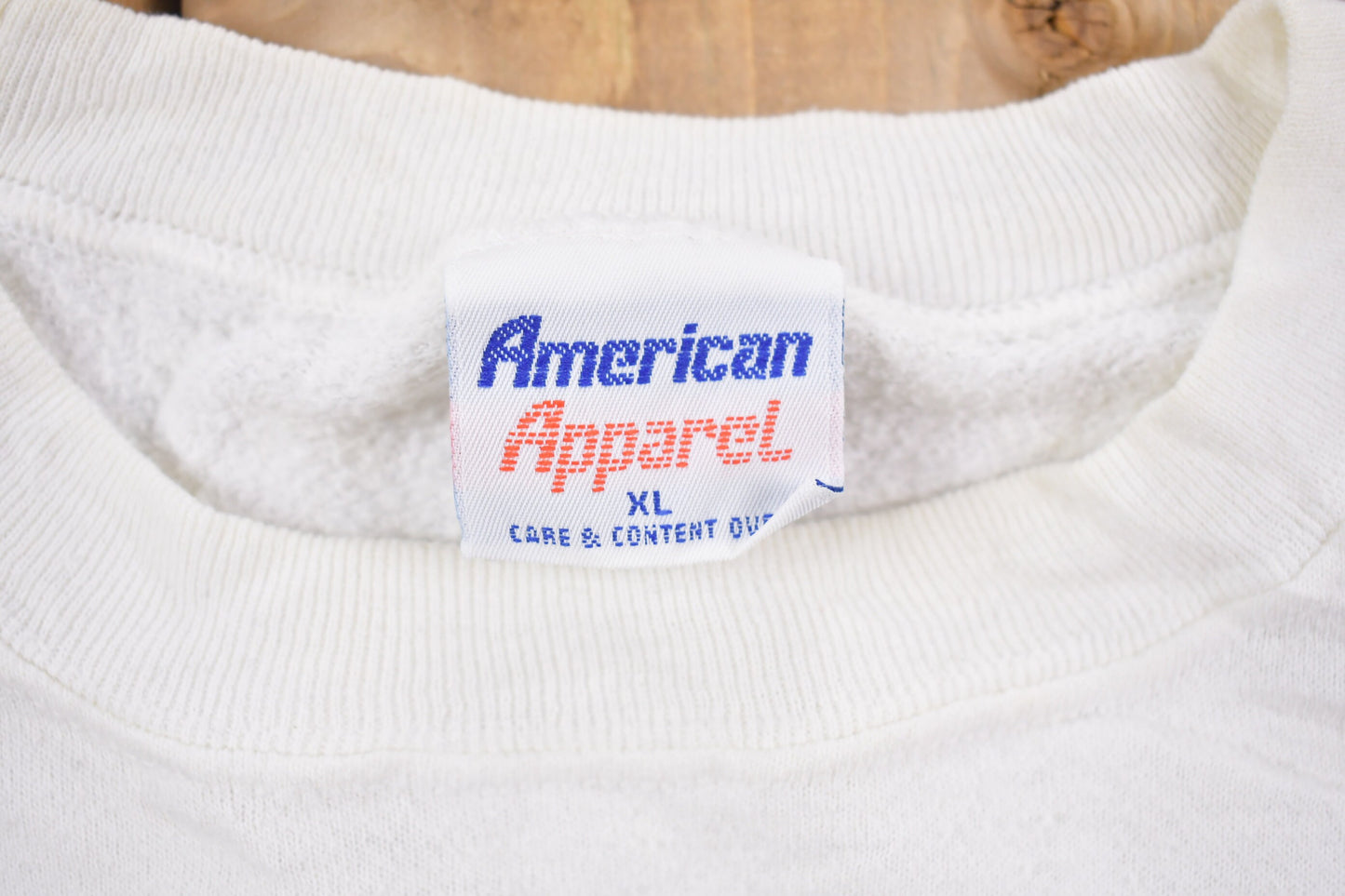 Vintage 1980s American Apparel Crewneck Sweatshirt / Made in USA / 80s Crewneck / Athleisure / Streetwear / American Vintage