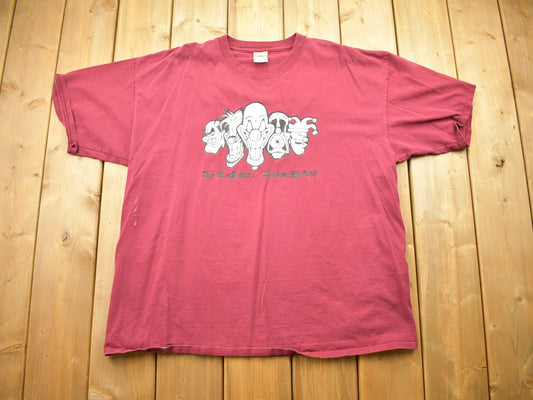 Vintage 1990s Sideshow Clowns T-Shirt / Sideshow Clowns / Graffiti T Shirt / Art T-Shirt / 2000 Graphic / Made In Canada