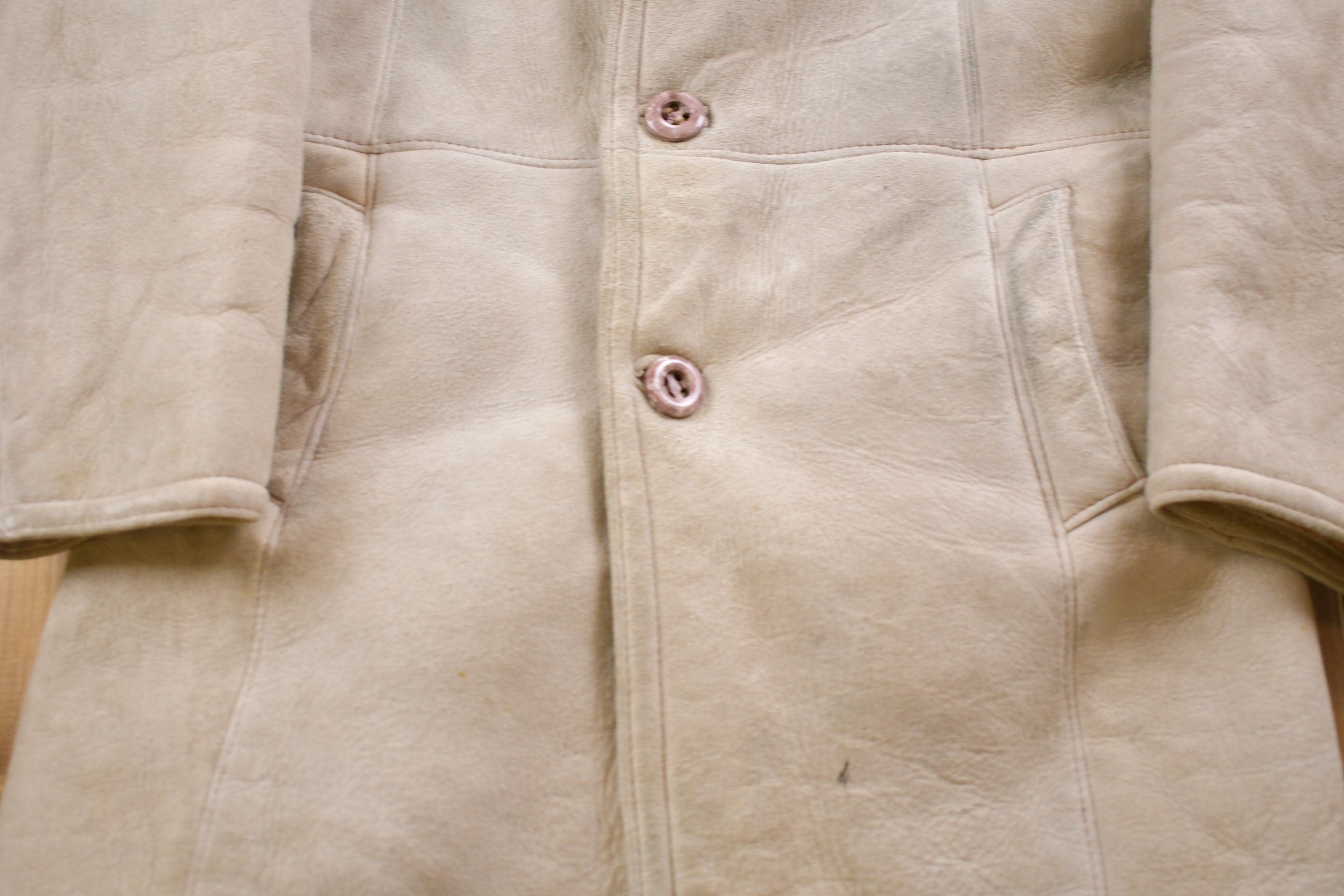 Vintage 1970s Woman's Shearling Leather Coat