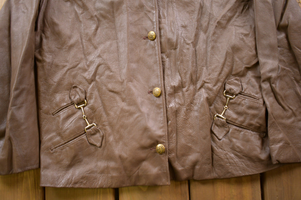Vintage 1970s Flah Co Leather Jacket