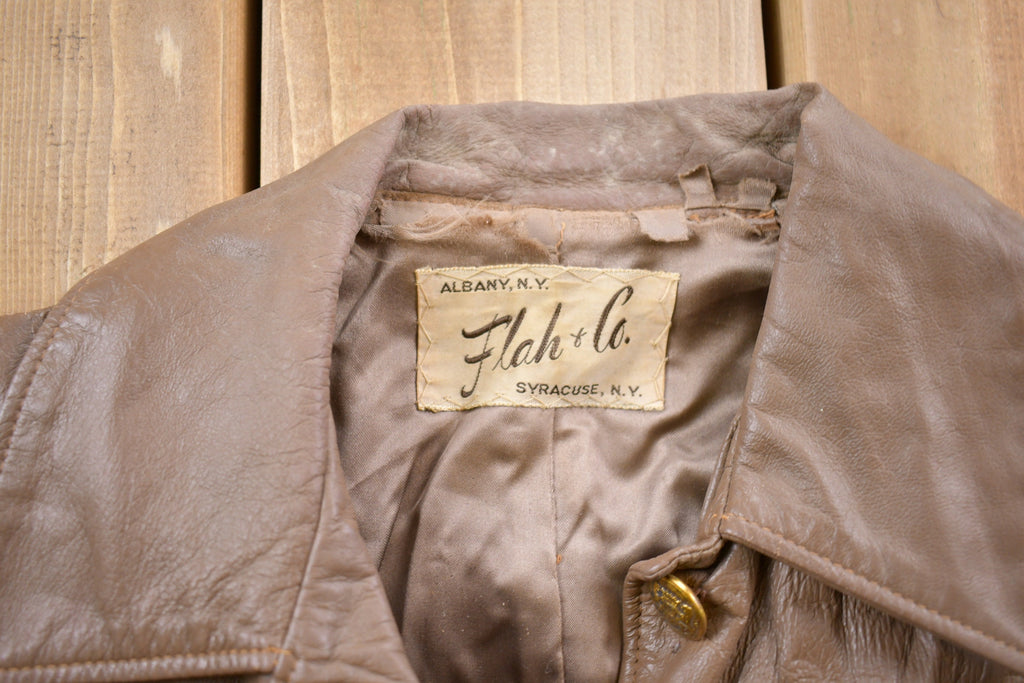 Vintage 1970s Flah Co Leather Jacket