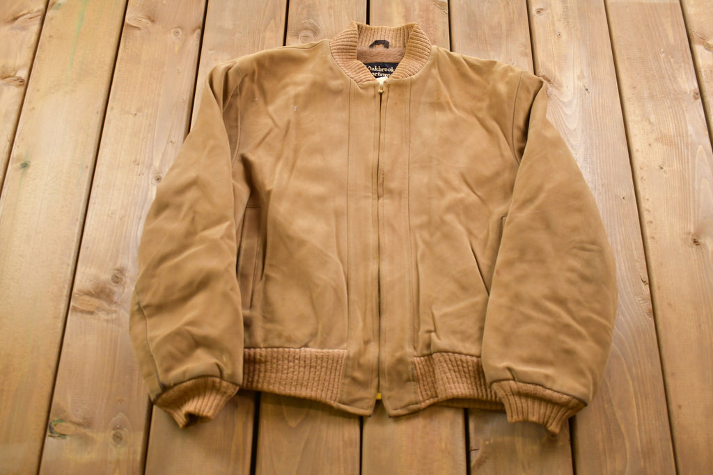 Vintage 1950s Oakbrook Sportswear Full Zip Cotton Jacket