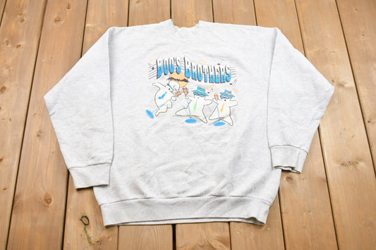 Vintage 1980s Very Rare Boo's Brothers Crewneck Sweatshirt / Blue's Brothers / Made in USA / Rare Vintage  / Streetwear / Movie Memorabilia