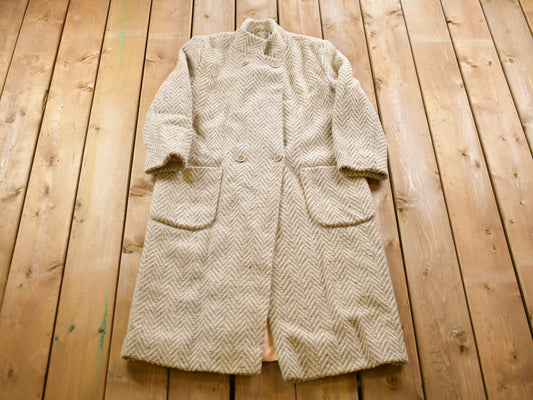 Vintage 1990s Karen Wool Jacket / Wool Jacket  / Vintage 90s Jacket / Outdoor / Winter / Cozy Trench Coat / Made In USA