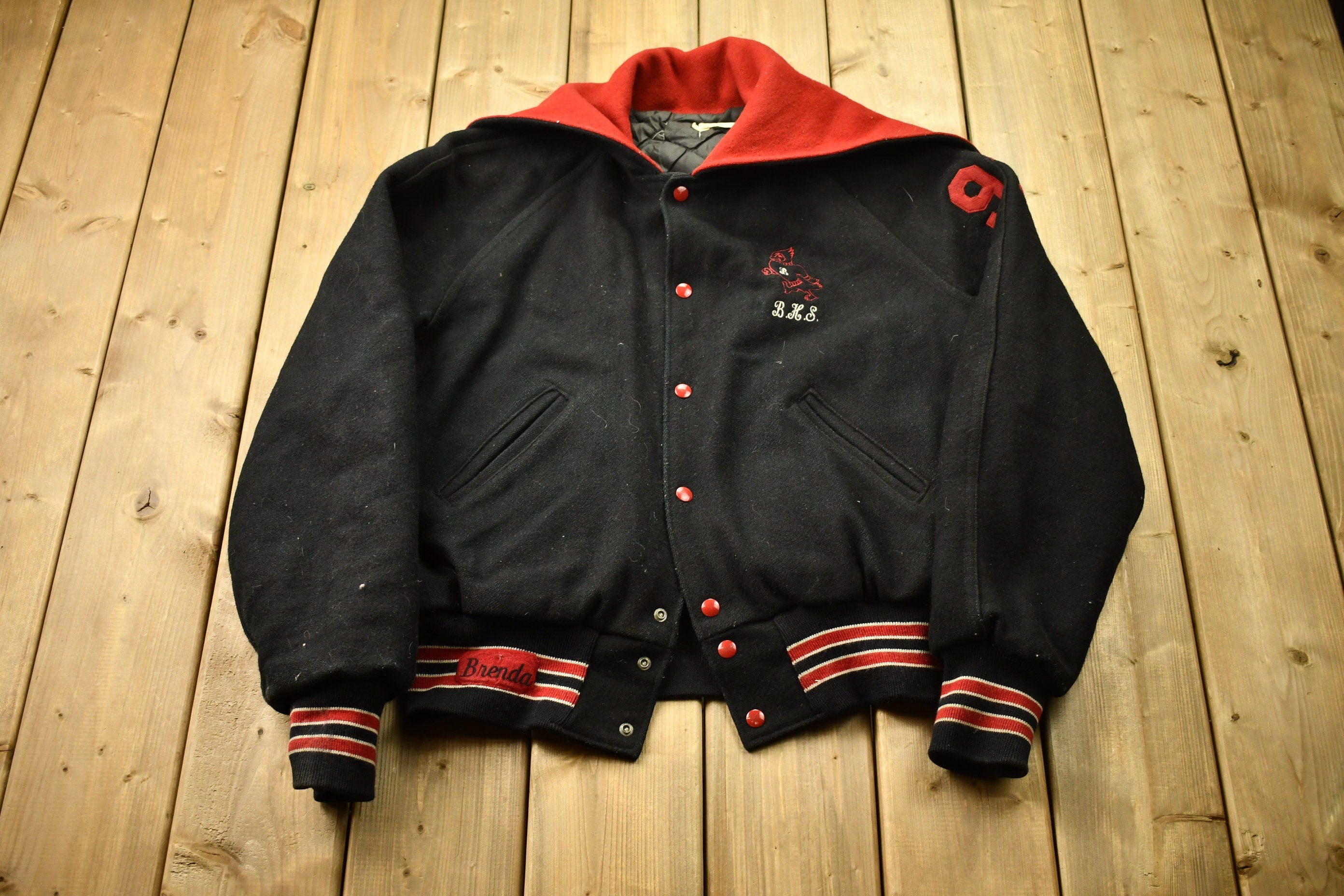 Vintage 1980s Wool Varsity Jacket
