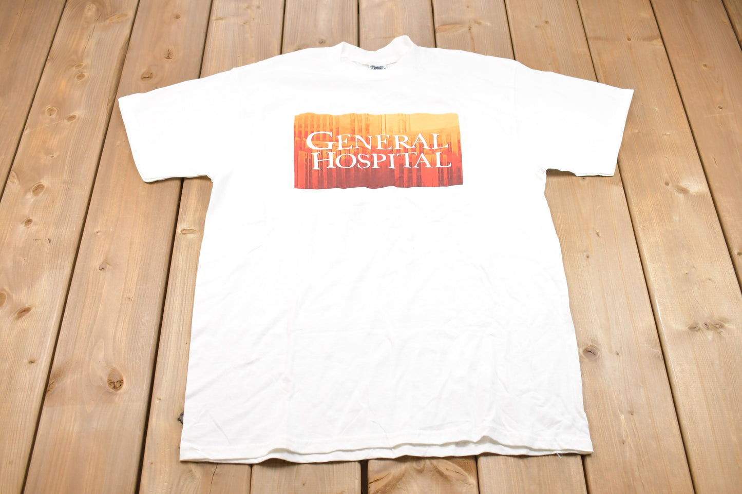 Vintage 1990s Disney General Hospital Graphic T-Shirt / Streetwear / Retro Style / Single Stitch / Made In USA / 90s Graphic Tee