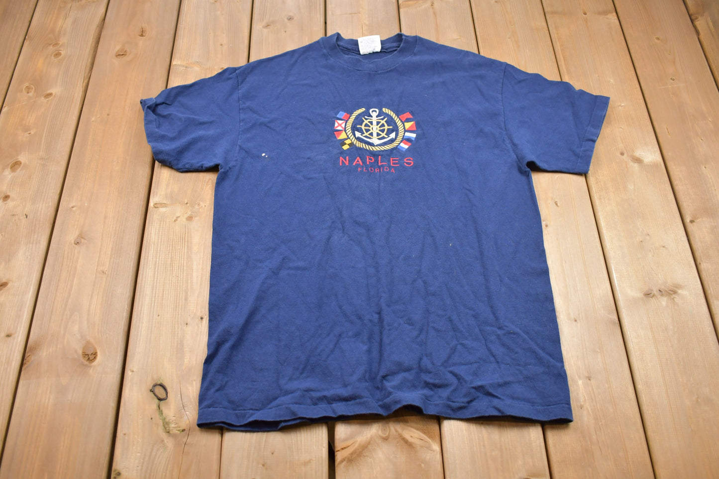 Vintage 1990s Naples Florida Graphic T-Shirt / Streetwear / Retro Style / Single Stitch / Made In USA / 90s Graphic Tee