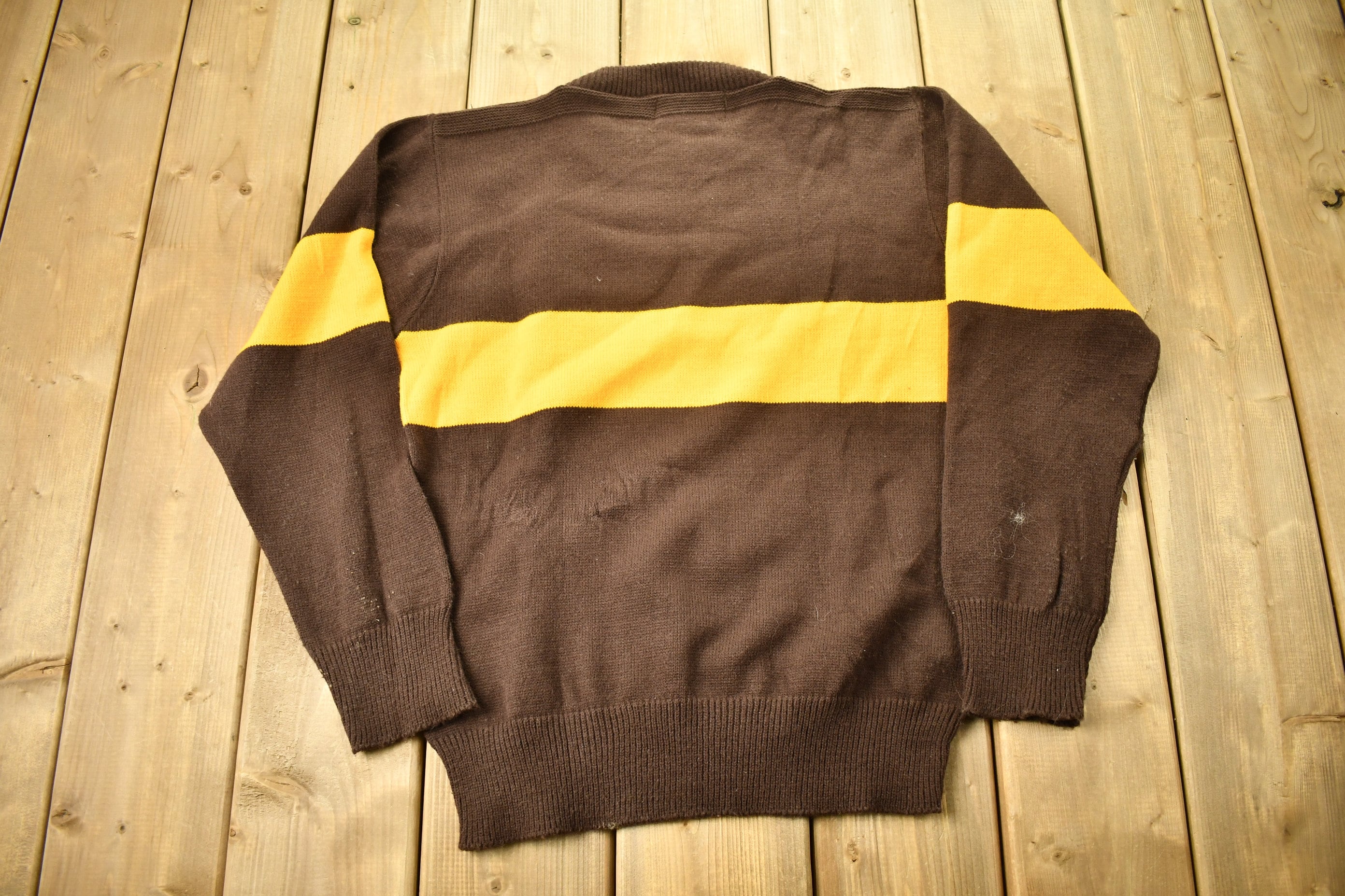 Vintage 1970s College Of St Francis Knitted Crewneck Sweater