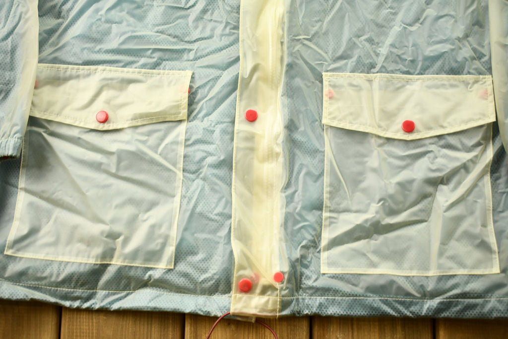 Vintage 1990s Pro Player Detroit Pistons MLB Windbreaker Rain Jacket