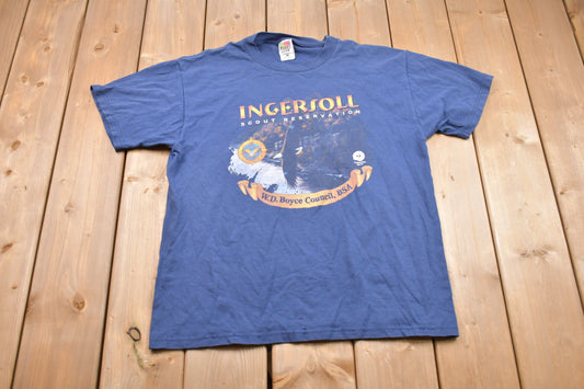 Vintage 1990s Ingersoll T-Shirt / Souvenir T Shirt / Streetwear / Vacation Tee / Travel & Tourism / Fruit of the Loom / Scout Reservation