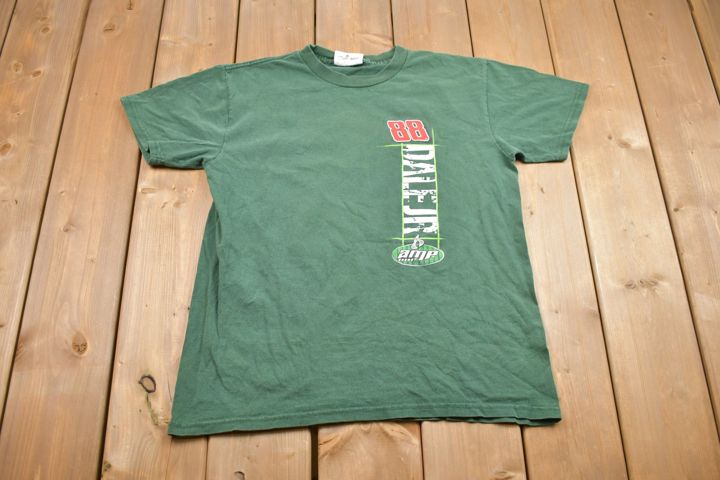 Vintage 1990s Dale JR 88 NASCAR Racing  T-Shirt