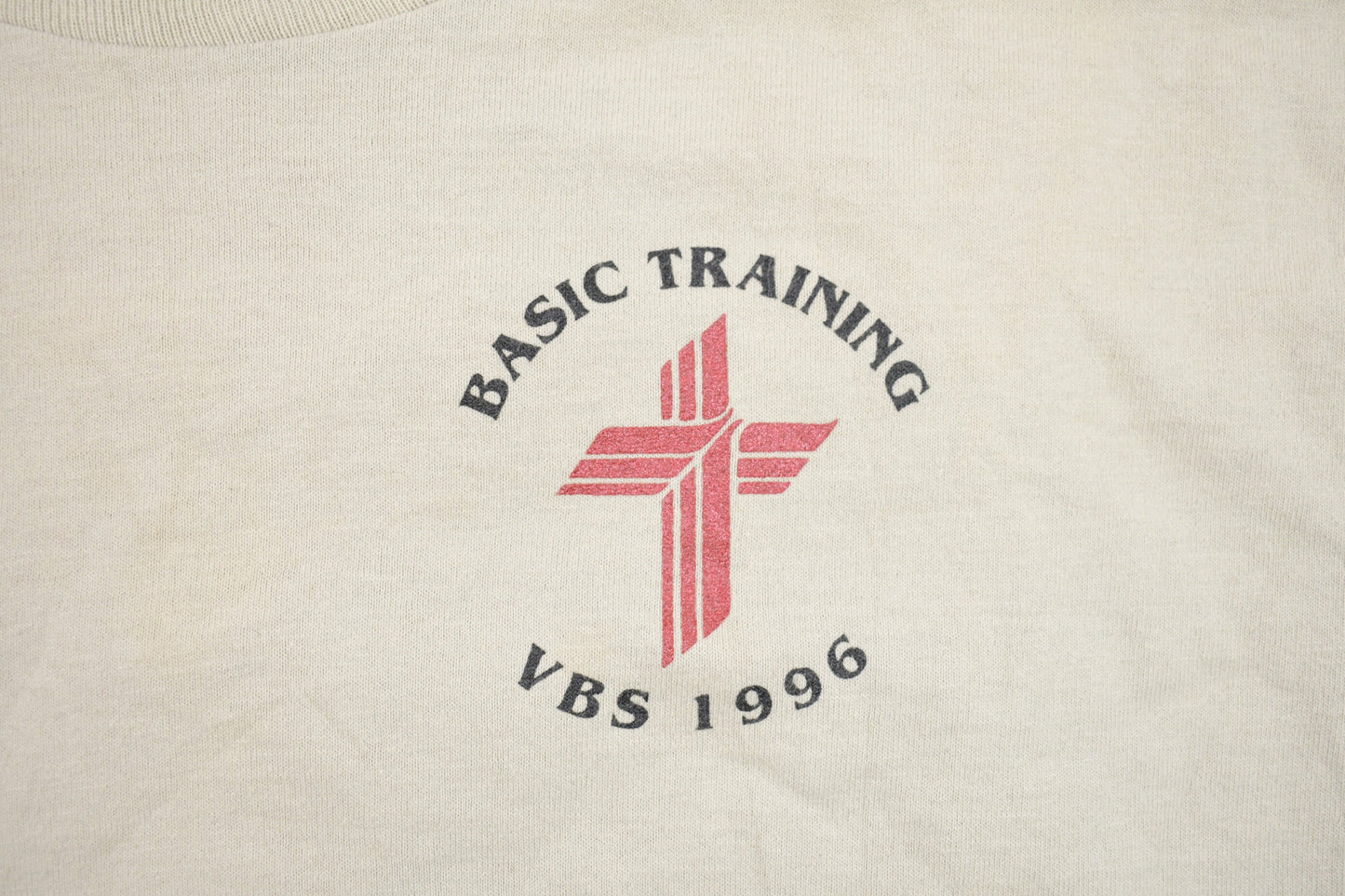 Vintage 1996 VBS Basic Training T-shirt / Single Stitch / Sportswear / Streetwear / Rare Sports Tee / Made In USA