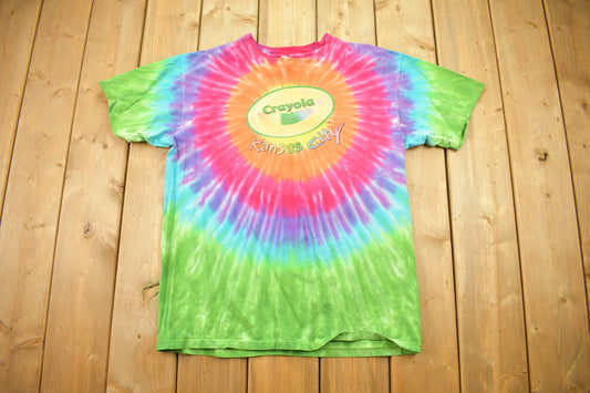 Vintage 1990s Crayola Kansas City Tie Dye T Shirt