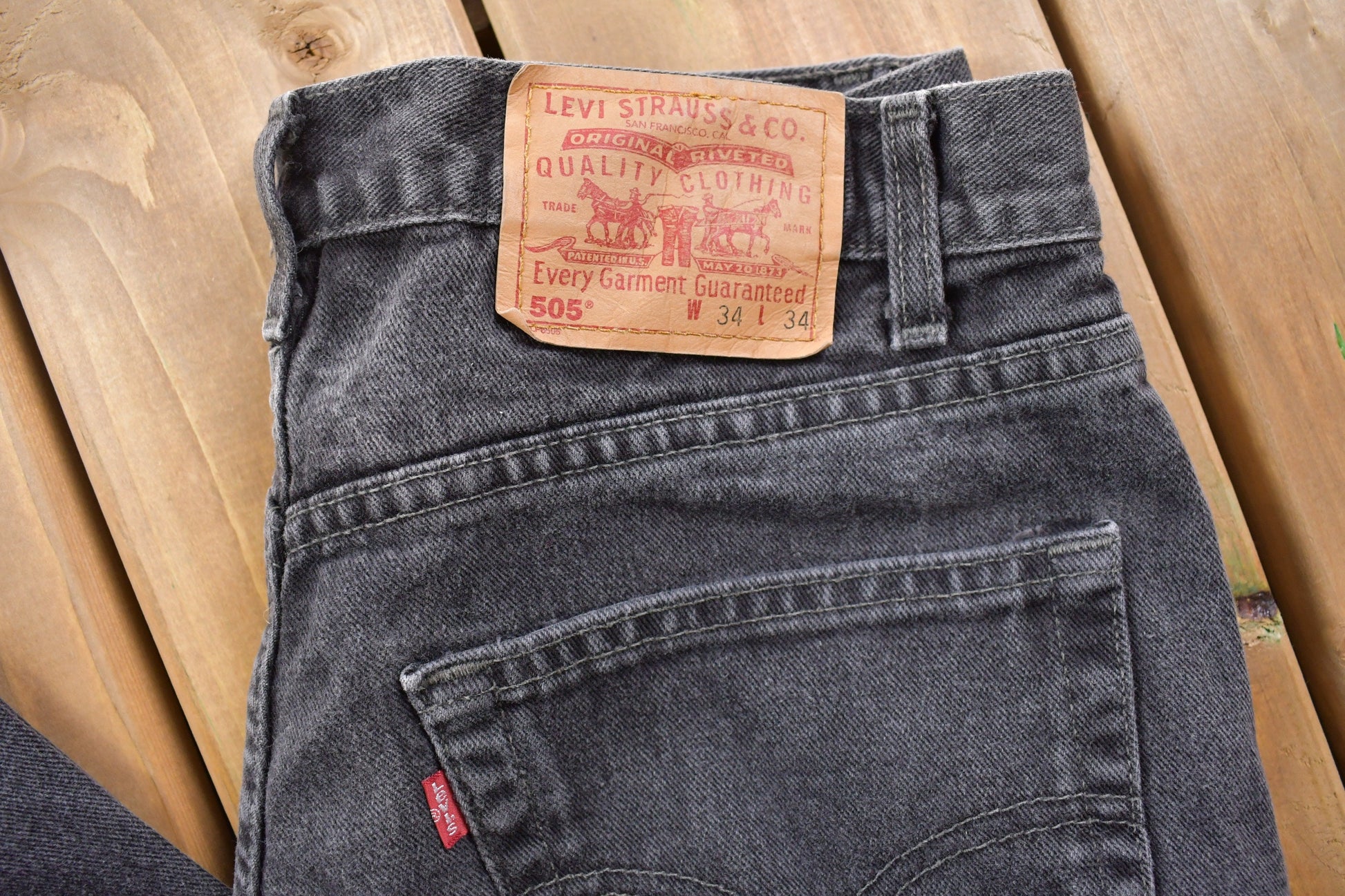 Vintage 1990s Levi's Red Tab Dark Denim Jeans