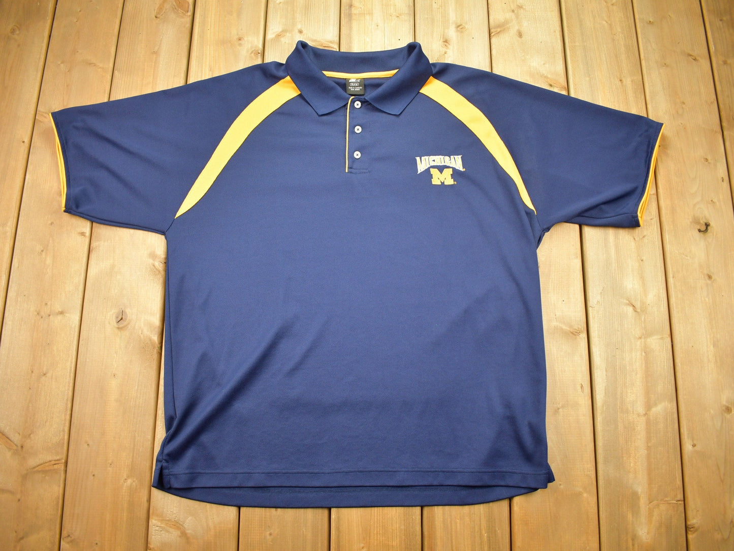 Vintage 1990s University Of Michigan Wolverines NCAA Starter Polo Shirt