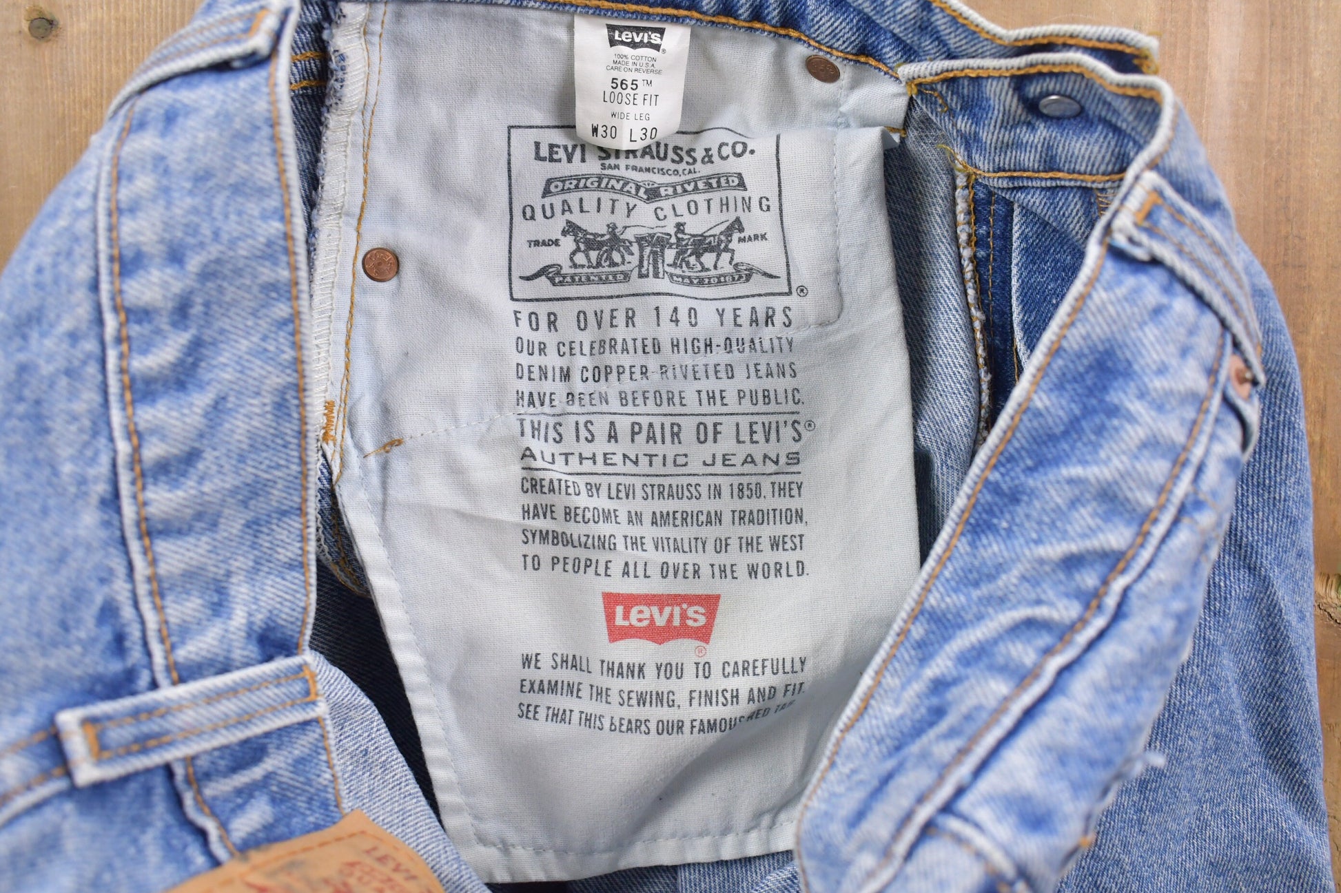 Vintage 1990s Levi's Red Tab Jeans Size 30 x 29