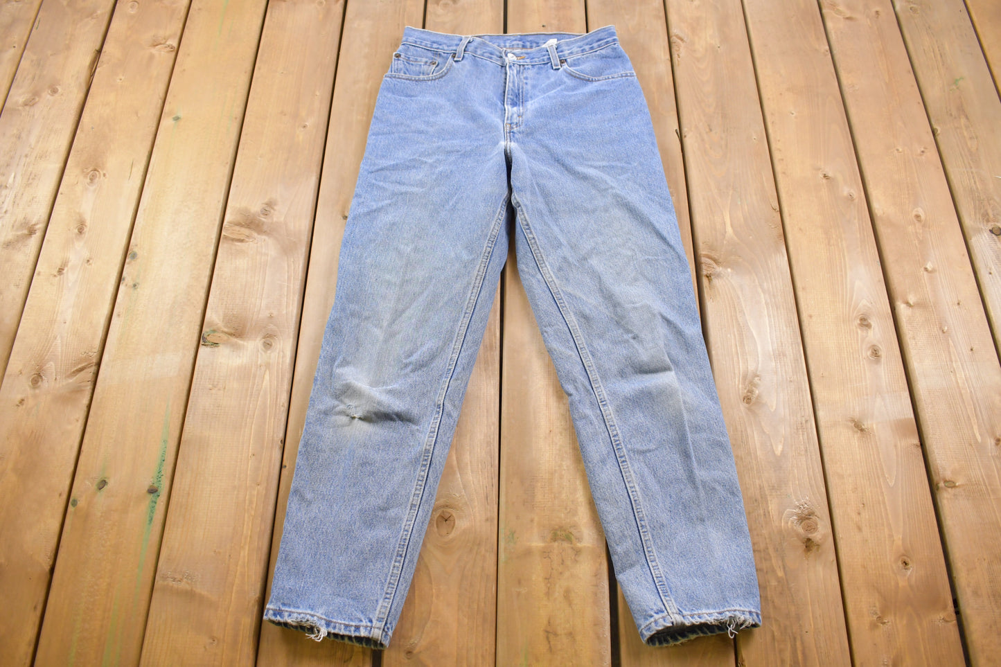 Vintage 1990s Levi's Red Tab Jeans Size 28 x 28  / 90s Denim / Streetwear Fashion / Vintage Light Wash Denim / Vintage Levi's