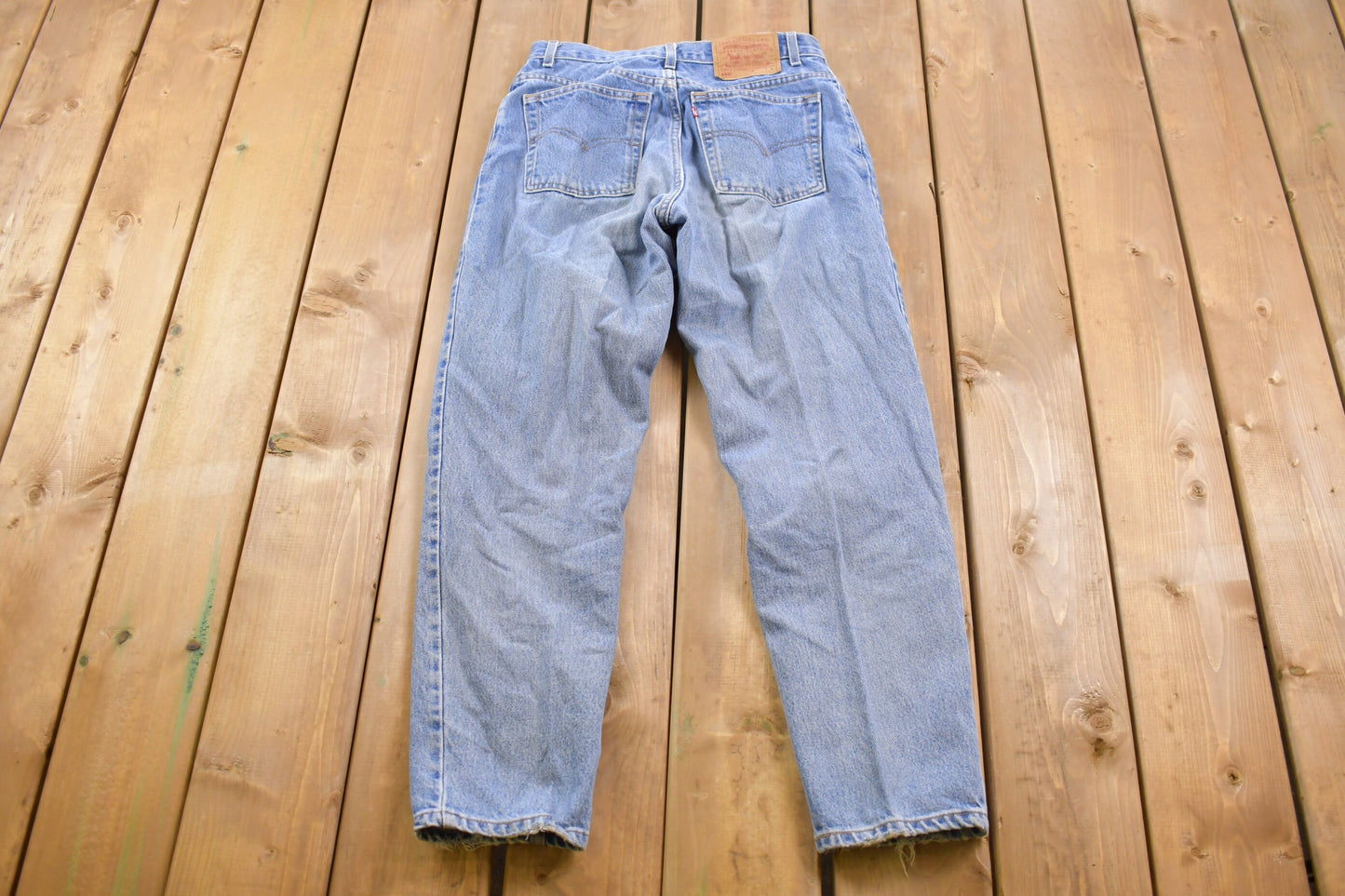 Vintage 1990s Levi's Red Tab Jeans Size 28 x 28  / 90s Denim / Streetwear Fashion / Vintage Light Wash Denim / Vintage Levi's