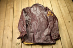 Vintage 1940s Samsonite Horsehide Varsity Jacket Industrial Champs Leather Jacket