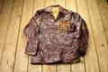 Vintage 1940s Samsonite Horsehide Varsity Jacket Industrial Champs Leather Jacket