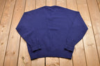 Vintage 100% Shetland Wool LL Bean Knitted V-Neck Sweater