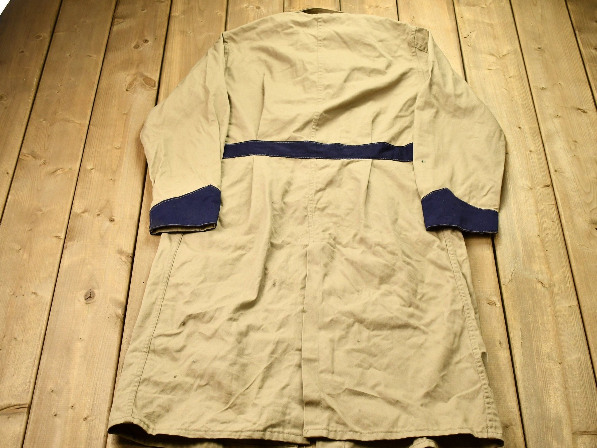 Vintage 1950s Workwear Canvas Overcoat