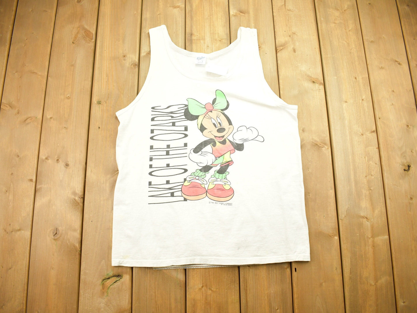 Vintage 1990s Lake Of The Ozarks Minnie Mouse Graphic Tank Top Shirt