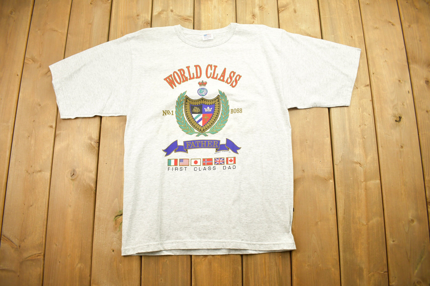 Vintage World Class Father Graphic T Shirt