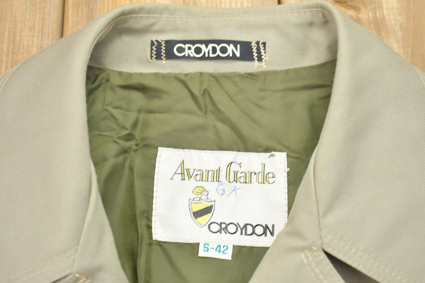 Vintage 1990s Croydon Avante Garde Rain Jacket / Full Length / Athletic Spring Summer Sportswear / Streetwear / Athleisure / 90s Overcoat