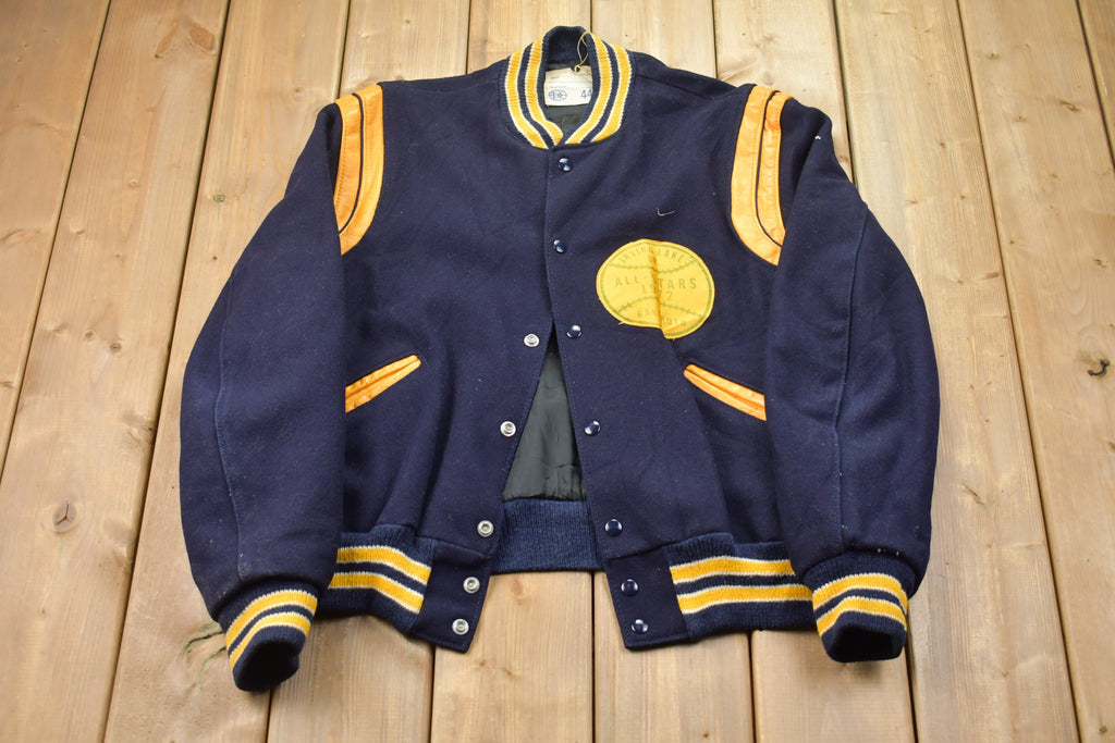 Vintage 1972 Illinois State Champs Wool Varsity Jacket