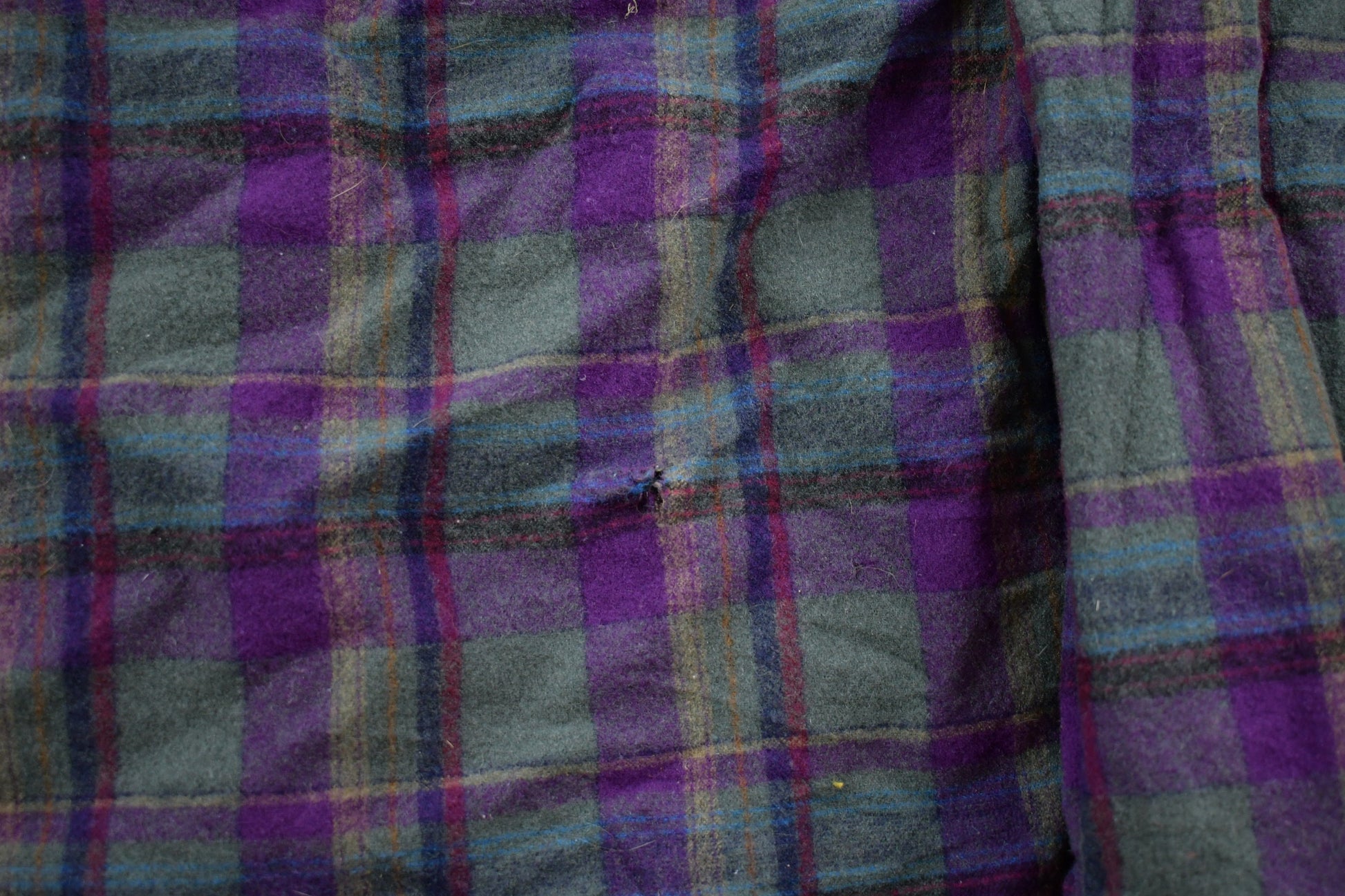 Vintage 1970s Kids Pendleton Plaid Button Up Shirt