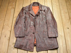 Vintage 1970s Leather Full Length Jacket