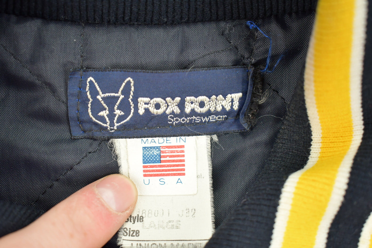 Vintage 1980s Iowa Hawks Fox Point Varsity Jacket / Athleisure Sportswear / Streetwear Fashion / Sports Jacket / Made In USA