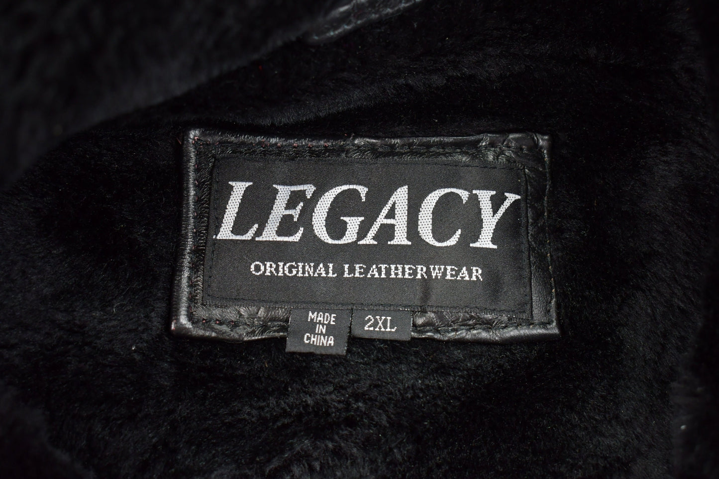 Vintage 1990s Legacy Leather Fur Jacket / Fall Outerwear / Leather Coat / Winter Outerwear / Streetwear Fashion / Fur Lining