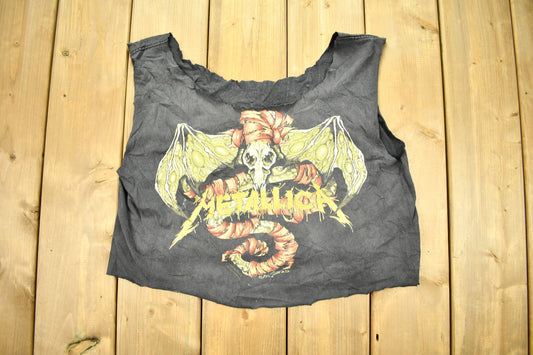 Vintage 1992 Metallica Distressed Band T-shirt / Pushead /Thrashed Band Tee / Single Stitch / Made in USA / Heavily Distressed