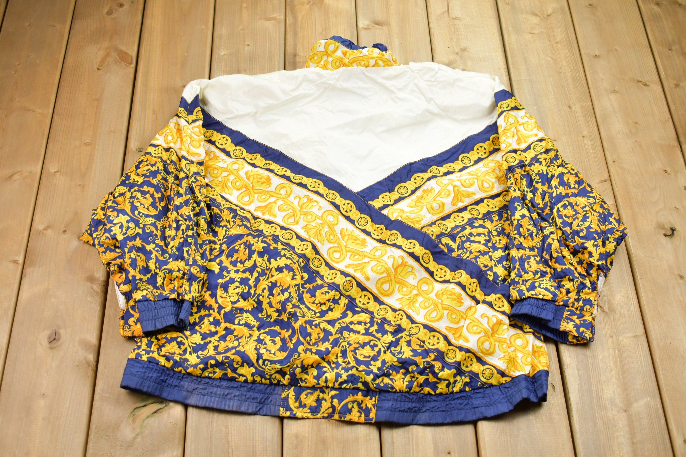 Vintage 1980s Gallery All Over Print Windbreaker Jacket