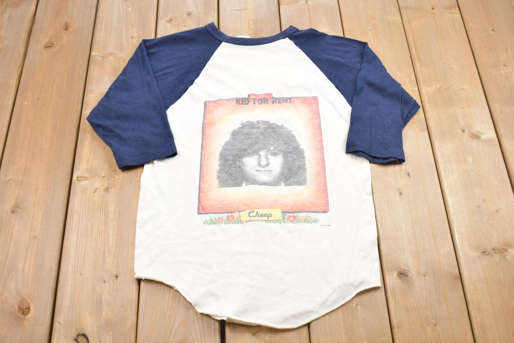 Vintage 1980 Kid for Rent Graphic Raglan Shirt