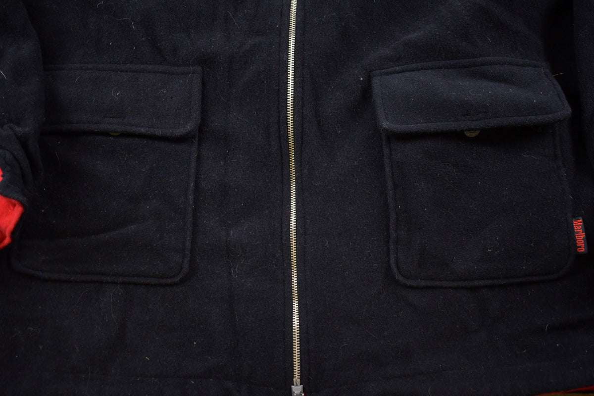 Vintage 1990s Marlboro Reversible Wool Jacket