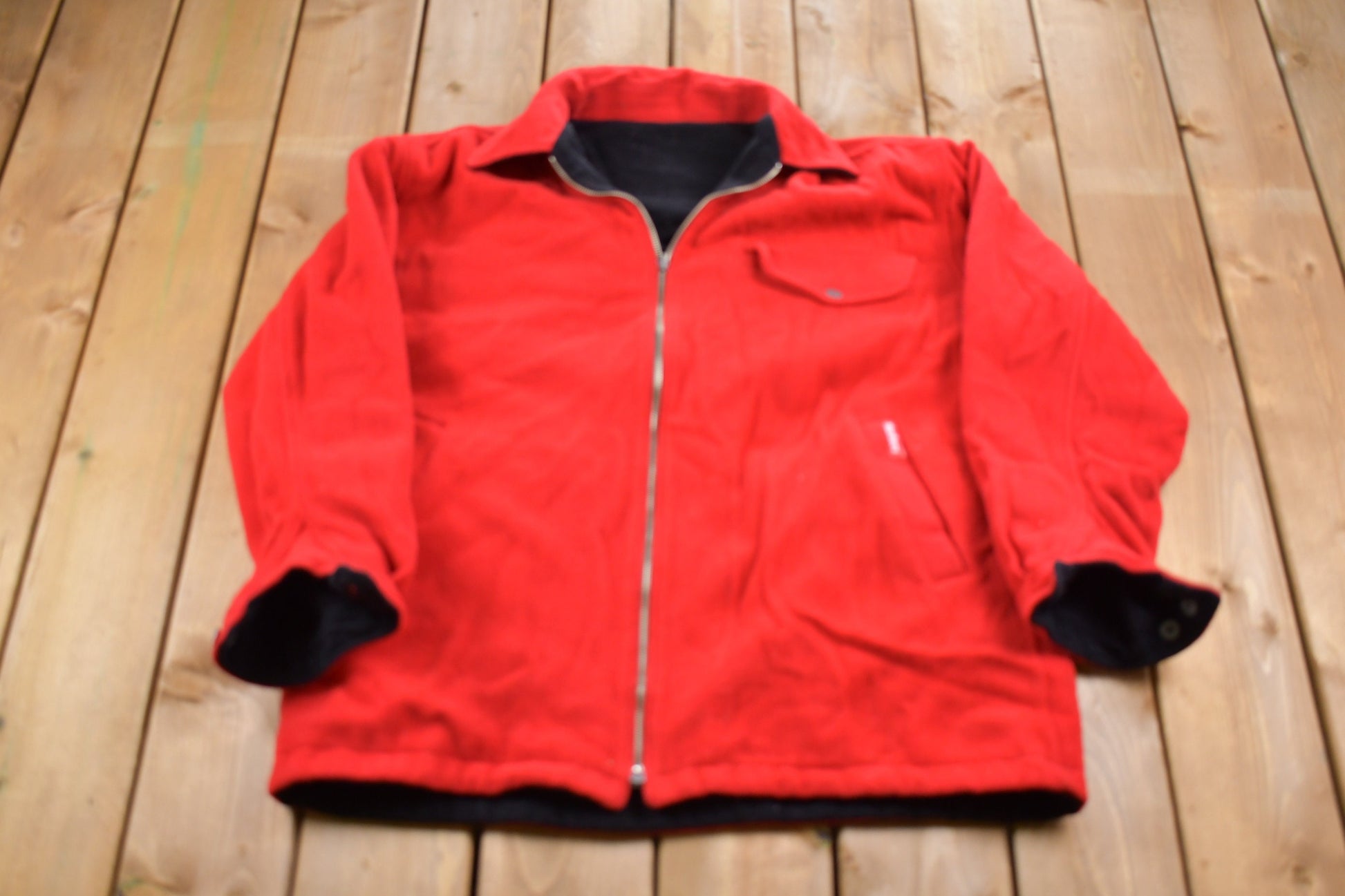 Vintage 1990s Marlboro Reversible Wool Jacket