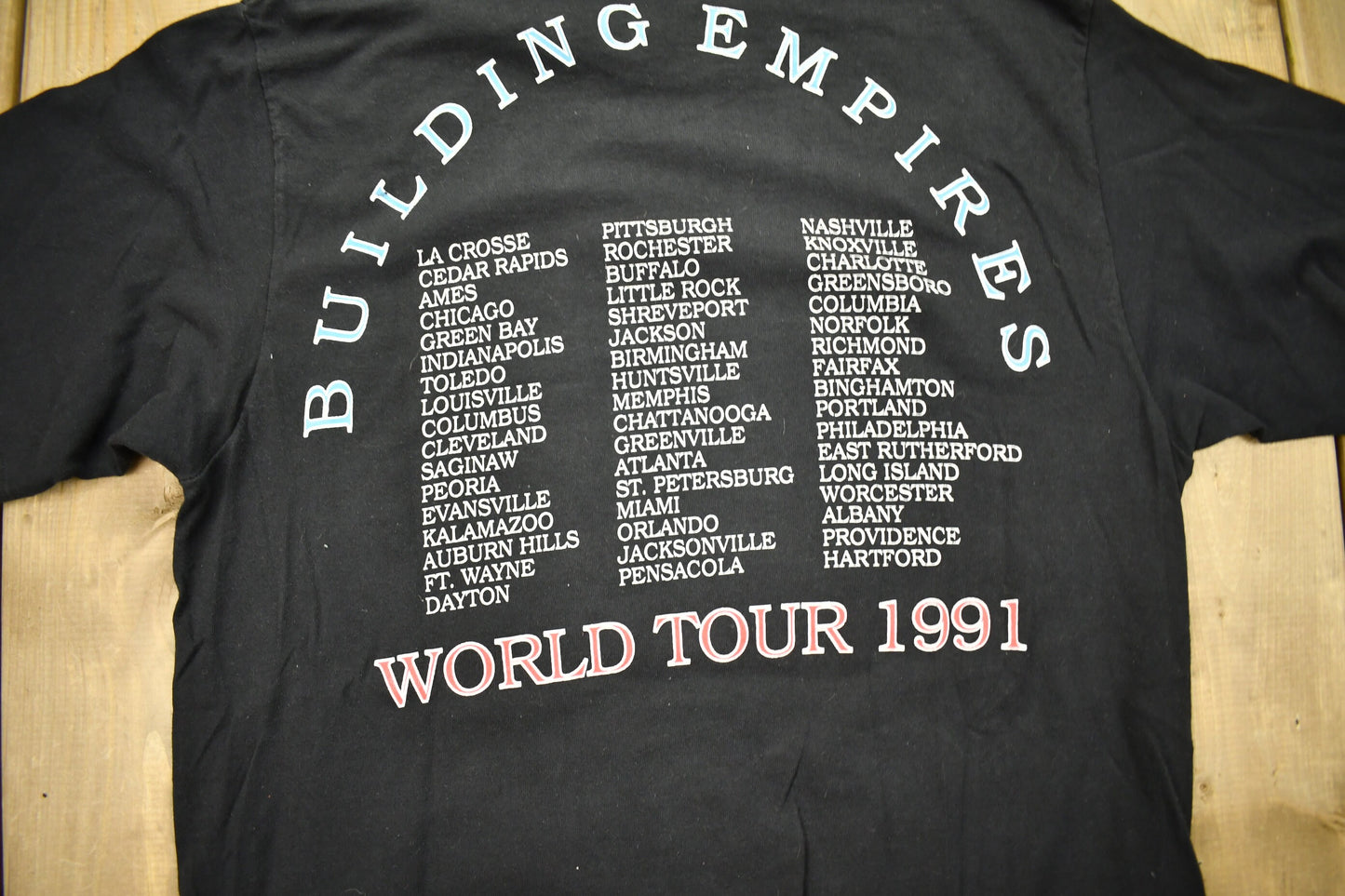 Vintage 1991 Queensrÿche Building Empires World Tour Band T-shirt / Band Tee / Single Stitch / Made in USA / Music Promo / Premium Vintage